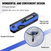 WORKPRO 2in1 Folding KnifeUtility Knife QuickChange Box Cutter with Belt Clip Liner Lock and G10 Handle Extra 10 SK5 Blades Included BlueBlue G10