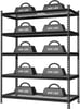 WORKPRO 5Tier Metal Shelving Unit 48W x 24D x 72H Heavy Duty Adjustable Storage Rack 4000 lbs Load Capacity Total for Garage Basement Warehouse Workshop2