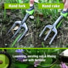 WORKPRO Aluminum Garden Tool Set 4PCS Heavy Duty Hand Garden Tools with Box Include Trowel Rake Pruner Garden Gloves Floral and Insect Printing Garden GiftsGreen