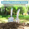 WORKPRO Aluminum Garden Tool Set 4PCS Heavy Duty Hand Garden Tools with Box Include Trowel Rake Pruner Garden Gloves Floral and Insect Printing Garden GiftsWhite