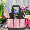 WORKPRO Garden Tool Bag 9 Pockets Garden Tote Bag Heavy Duty Oxford Garden Tool Storage Bag Gardening Tool Kit Holder Tools NOT Included 12 x 12 x 6 Blue InsectsFloral Pink