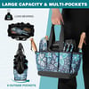 WORKPRO Garden Tool Bag 9 Pockets Garden Tote Bag Heavy Duty Oxford Garden Tool Storage Bag Gardening Tool Kit Holder Tools NOT Included 12 x 12 x 6 Blue InsectsFloral Blue