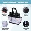 WORKPRO Garden Tool Bag 9 Pockets Garden Tote Bag Heavy Duty Oxford Garden Tool Storage Bag Gardening Tool Kit Holder Tools NOT Included 12 x 12 x 6 Blue InsectsFloral White