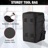 WORKPRO 16inch Close Top Wide Mouth Tool Storage Bag with Water Proof Rubber Base W081022A 16Storage Tool Bag 14 inch