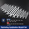 WORKPRO 22Piece Ratcheting Combination Wrench Set 72 Teeth Combo Ratchet Wrenches Set with Organizer Box Metric 618mm amp SAE 1434WORKPRO 22Piece Ratcheting Combination Wrench Set 72 Teeth Combo Ratchet Wrenches Set with Organizer Box Metric 618mm amp SAE 1434