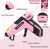 WORKPRO Cordless Hot Glue Gun Fast Preheating Glue Gun Kit with 20 Pcs Premium Mini Glue Gun Sticks SmartPoweroff Hot Melt Glue Gun Builtin 2600 mAh Lithiumion Upgraded VersionPink