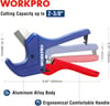 WORKPRO Ratchet PVC Pipe Cutter Tool Up to 212 Pex Cutting Tool for Cutting PEX PVC PPR and Plastic Hoses with Sharp 5Cr15MoV Stainless Steel Blades Suitable for Home Repairs and Plumbers21263mm