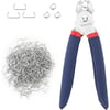 WORKPRO Hog Ring Pliers with 500 Pcs 34 Hog Rings Galvanized Steel Hog Rings Perfect for Furniture Upholstery Auto Upholstery Meat amp Sausage CasingsWORKPRO Hog Ring Pliers with 500 Pcs 34 Hog Rings Galvanized Steel Hog Rings Perfect for Furniture Upholstery Auto Upholstery Meat amp Sausage Casings