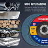 WORKPRO 10Pack Flap Discs 412inch Arbor Size 78inch T29 Zirconia Abrasive Grinding Wheel and Flap Sanding Disc Includes 406080120 GritsMulti Grit 100