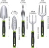 WORKPRO Garden Tool Set 5 Pieces Gardening Work Gifts Cast Aluminum Outdoor Hand Tools Kit for Men and Women Including Trowel Transplanter Weeder Hand Fork CultivatorGreen