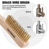 WORKPRO Wire Brush Set 6 Pcs BrassStainless Steel Wire Scratch Brush Set Small Large Size with Beechwood Handle for Cleaning Rust Paint and Welding SlagWORKPRO Wire Brush Set 6 Pcs BrassStainless Steel Wire Scratch Brush Set Small Large Size with Beechwood Handle for Cleaning Rust Paint and Welding Slag