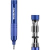 WORKPRO 24in1 Precision Screwdriver Pen Style MultiBit Screwdriver Glasses Screwdriver with S2 Steel Small Screwdriver Bits Ideal for Eyeglass Watch Laptop Phone Jewelry and Electronic BlueBlue