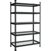 WORKPRO 5Tier Metal Storage Shelving Unit 48W x 24D x 72H Adjustable Storage Rack Heavy Duty Shelf 4000 lbs Load Capacity Total for Garage Kitchen Bathroom Warehouse BlackSliver36u201DW x 18u201DD x 72u201DH Grey