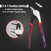 WORKPRO 3 Piece Groove Joint Pliers Set 12108 Inch Adjustable Water Pump Pliers Straight Jaw Pliers for Home Repair Gripping Nuts Bolts Pipe amp Fittings81012