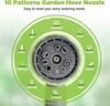 WORKPRO Garden Hose Nozzle  10 Spray Patterns Thumb Control On Off Valve Perfect Garden Water Hose Sprayer for Outdoor Watering Plants Car washing Cleaning Showering PetsWORKPRO Garden Hose Nozzle  10 Spray Patterns Thumb Control On Off Valve Perfect Garden Water Hose Sprayer for Outdoor Watering Plants Car washing Cleaning Showering Pets