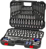 WORKPRO Socket Wrench Set 164piece Mechanics Tool Kit 14 Inch 38 Inch and 12 Inch Drive Quick Release Ratchet Metric and Standard 6Point 12Point Sockets with Blow Molded CaseWORKPRO Socket Wrench Set 164piece Mechanics Tool Kit 14 Inch 38 Inch and 12 Inch Drive Quick Release Ratchet Metric and Standard 6Point 12Point Sockets with Blow Molded Case