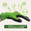 WORKPRO 2 Pairs Garden Gloves Working Gloves with Eco Latex Palm Coated Works Gloves with Touchscreen for Weeding Digging Raking and PruningMMedium Pack of 4