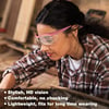 WORKPRO 3 pack Safety Glasses Z871 Anti Fog Eye Protection Safety Goggles Ideal for Lab Travel Dental Carpentry ConstructionPink