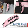 WORKPRO Folding Utility Knife Quick Change SK5 Pink Box Cutter Aluminum Handle Razor Knife for Boxes Cartons Cardboard 10 Extra Blades Included  Pink RibbonWORKPRO Folding Utility Knife Quick Change SK5 Pink Box Cutter Aluminum Handle Razor Knife for Boxes Cartons Cardboard 10 Extra Blades Included  Pink Ribbon