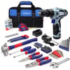 WORKPRO 12V Cordless Drill and Home Tool Kit 177 Pieces Combo Kit with 14inch Tool BagWORKPRO 12V Cordless Drill and Home Tool Kit 177 Pieces Combo Kit with 14inch Tool Bag