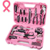 WORKPRO 52Piece Pink Tools Set Household Tool Kit with Storage Toolbox Basic Tool Set for Home Garage Apartment Dorm New House Back to School and as a Gift  Pink RibbonWORKPRO 52Piece Pink Tools Set Household Tool Kit with Storage Toolbox Basic Tool Set for Home Garage Apartment Dorm New House Back to School and as a Gift  Pink Ribbon