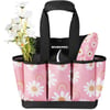 WORKPRO Garden Tool Bag 9 Pockets Garden Tote Bag Heavy Duty Oxford Garden Tool Storage Bag Gardening Tool Kit Holder Tools NOT Included 12 x 12 x 6 Floral WhiteFloral Pink