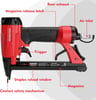 WORKPRO 8016 Pneumatic Staple Gun 21 Gauge Upholstery Stapler with 1500pcs Staples 14quot to 58quot AirPowered Rear Exhaust for Carpentry Woodworking and DIY Projects21G 8016