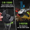 imageWORKPRO 20V Cordless Angle Grinder Kit 412 Inch Lightweight Angle Grinder Tool 40Ah LithiumIon Battery ampamp Fast Charger Ergonomic Button Position for Reducing Hand PressureBrushless