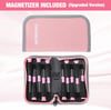 imageWORKPRO 10Piece Precision Screwdriver Set with Pink Pouch Phillips Slotted Torx Star Magnetic Tip Small Screwdriver Repair Kit for Eyeglass Watch Computer Laptop and Phone  Pink RibbonPink Precision