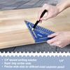 imageWORKPRO Aluminum Alloy Carpenter Square and ZincAlloy Square Ruler Set  7 in Rafter Layout Tool and 12 in Combination Square Combo