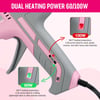 imageWORKPRO Hot Glue Gun Full Size  60100W Dual Temp Glue Gun and Sticks Set with 10 PCS Glue Sticks 716quot  90S Fast Preheating Hot Glue Gun for Construction Crafting DIY and Repairs  Pink RibbonPink