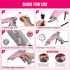 imageWORKPRO Hot Glue Gun Full Size  60100W Dual Temp Glue Gun and Sticks Set with 10 PCS Glue Sticks 716quot  90S Fast Preheating Hot Glue Gun for Construction Crafting DIY and Repairs  Pink RibbonPink