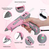 imageWORKPRO Hot Glue Gun Full Size  60100W Dual Temp Glue Gun and Sticks Set with 10 PCS Glue Sticks 716quot  90S Fast Preheating Hot Glue Gun for Construction Crafting DIY and Repairs  Pink RibbonPink