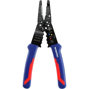 WORKPRO 8Inch Wire Stripper MultiTool Wire Cutter for Stripping Cutting and Crimping W091033AEWORKPRO 8Inch Wire Stripper MultiTool Wire Cutter for Stripping Cutting and Crimping W091033AE