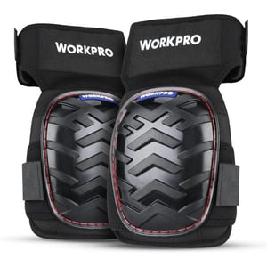 imageWORKPRO Knee Pads for Construction  Safety Kneepads with Ergonomic Gel Cushion and Foam Padding Adjustable Buckle Straps and Durable Buttons Ideal for Work Flooring GardeningStrap