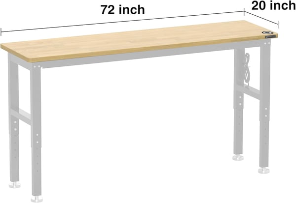 imageWORKPRO 72quot x 20quot Workbench Table Top