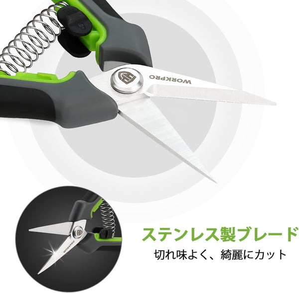 WORKPRO Pruning Shears625 Gardening Hand Scissors with SheathStainless Steel Straight Blade Hand Pruner for Precision Pruning and TrimmingWORKPRO Pruning Shears625 Gardening Hand Scissors with SheathStainless Steel Straight Blade Hand Pruner for Precision Pruning and Trimming