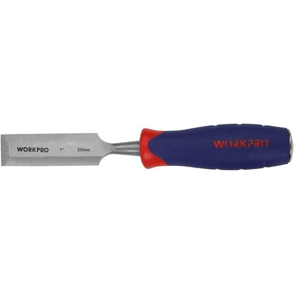 WORKPRO W043007 Wood Chisel 1 In Wide Blade ChromeVanadium Steel Construction Single Pack1 in