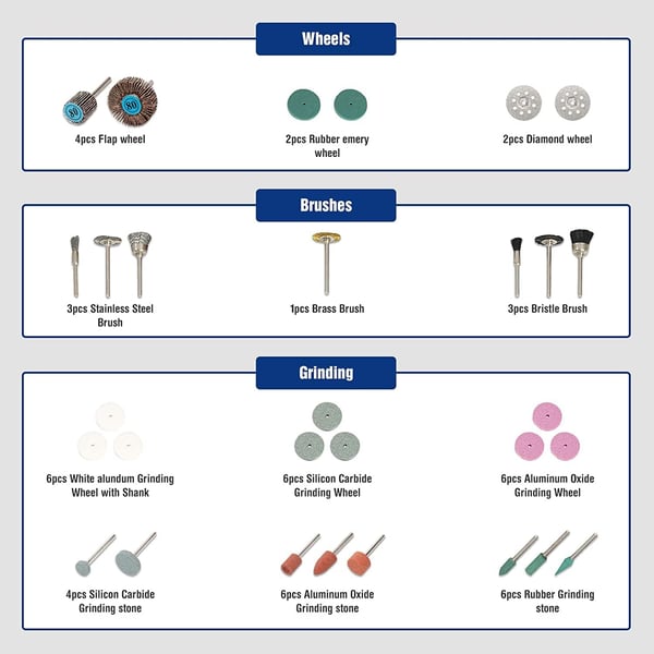 WORKPRO 276piece Rotary Tool Accessories Kit Universal Fitment for Easy Cutting Carving and PolishingWORKPRO 276piece Rotary Tool Accessories Kit Universal Fitment for Easy Cutting Carving and Polishing