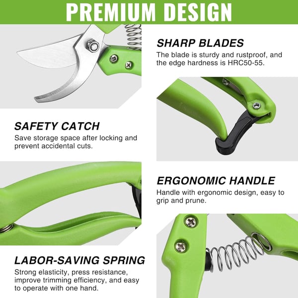 WORKPRO Garden Clippers 2 Pcs Flower Scissors Include 8 Bypass Pruner and 85 Straight Blade Shear Professional Pruning Shears Kit for Cutting Flowers Trimming Plants Fruits PickingWORKPRO Garden Clippers 2 Pcs Flower Scissors Include 8 Bypass Pruner and 85 Straight Blade Shear Professional Pruning Shears Kit for Cutting Flowers Trimming Plants Fruits Picking