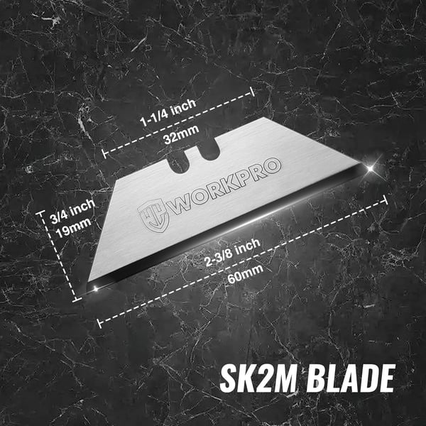 WORKPRO Premium Utility Knife Blades TAC DiamondnbspCoated SK2M 10Pack Utility Blades Replacement with DispenserWORKPRO Premium Utility Knife Blades TAC DiamondnbspCoated SK2M 10Pack Utility Blades Replacement with Dispenser