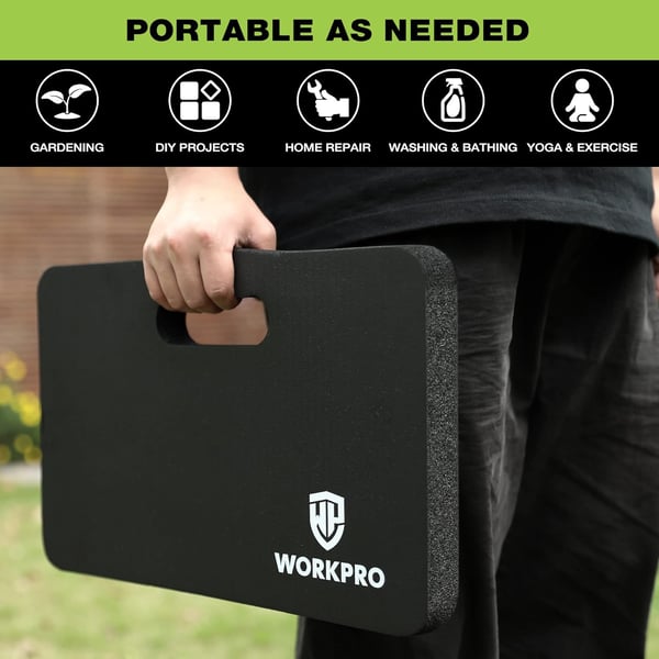 WORKPRO Extra Thick Kneeling Pad Soft Foam Cushioning for Knee Extra Large Foam Kneeler Mat for Gardening Bathing Baby Workout Supplies 175 x 11 x 15 in BlackWORKPRO Extra Thick Kneeling Pad Soft Foam Cushioning for Knee Extra Large Foam Kneeler Mat for Gardening Bathing Baby Workout Supplies 175 x 11 x 15 in Black