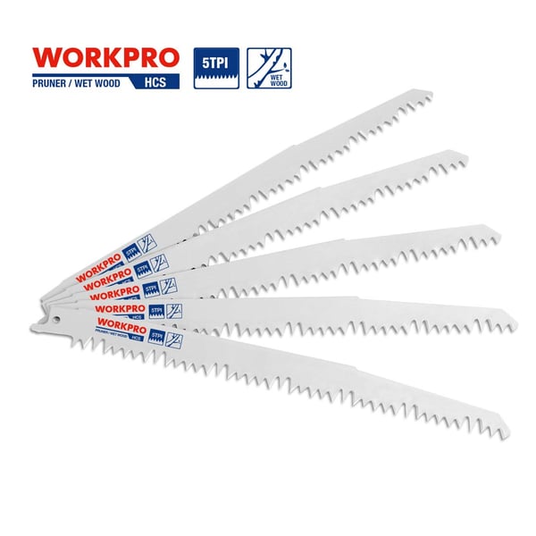 WORKPRO 32Piece Reciprocating Saw Blade Set  MetalWoodcutting Saw Blades Pruner Saw Blades with Organizer Pouch1 Wood Pruning Blades