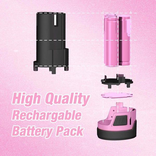 WORKPRO 12V Lithiumion Replacement Battery for 12V Pink Cordless Drill Driver