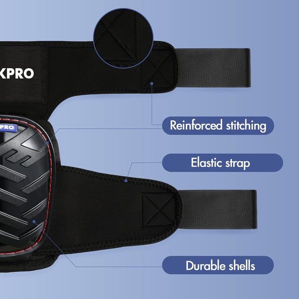 imageWORKPRO Knee Pads for Construction  Safety Kneepads with Ergonomic Gel Cushion and Foam Padding Adjustable Buckle Straps and Durable Buttons Ideal for Work Flooring GardeningStrap