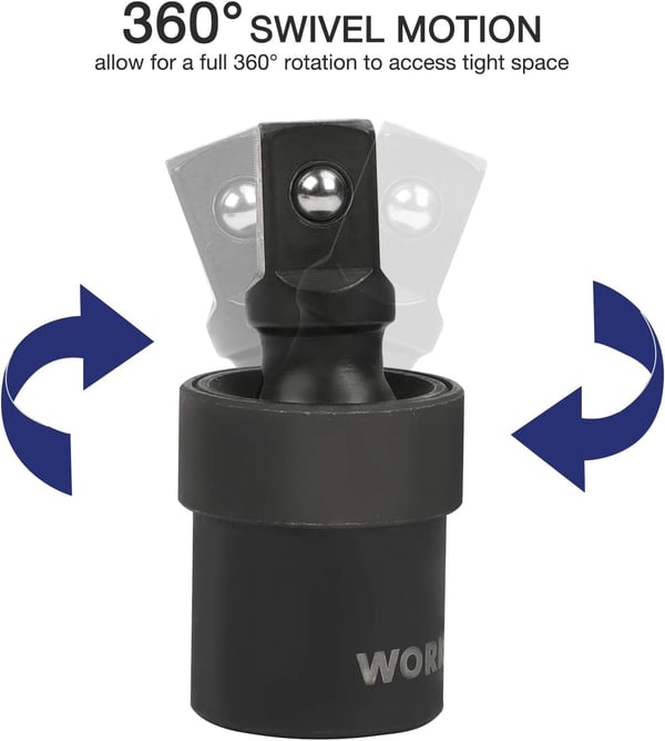 WORKPRO 12 Drive Impact Socket Set with Extension Bars Premium CrV Steel Complete 55Piece SAE and Metric Sockets with Enhanced Storage CaseWORKPRO 12 Drive Impact Socket Set with Extension Bars Premium CrV Steel Complete 55Piece SAE and Metric Sockets with Enhanced Storage Case