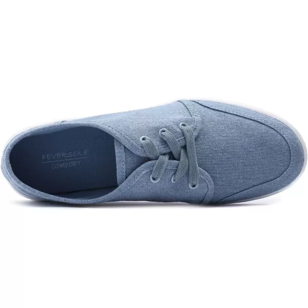 FEVERSOLE Comfort Women's Slip-On Lightweight Walking Shoes Casual Outfits Canvas Breathable Soft Loafers