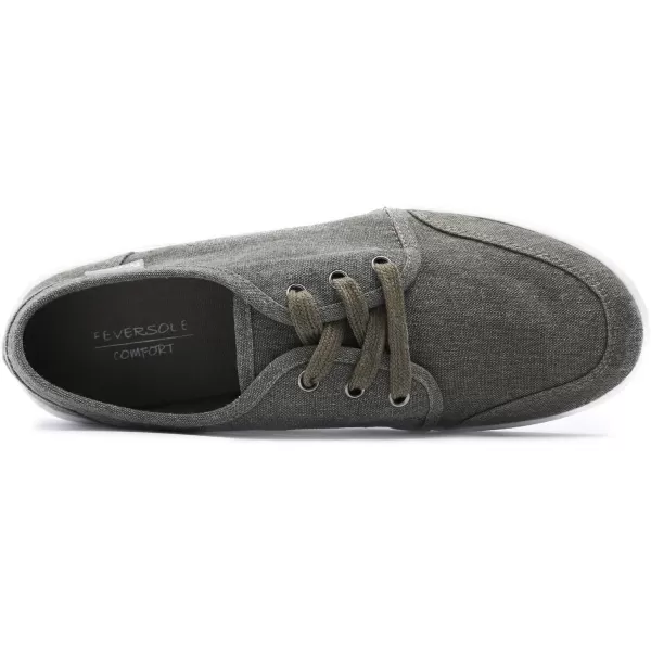 FEVERSOLE Comfort Women's Slip-On Lightweight Walking Shoes Casual Outfits Canvas Breathable Soft Loafers