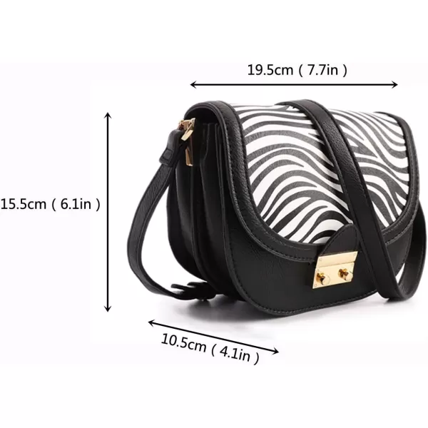 FEVERSOLE Crossbody Bag Vegan Leather Women Retro Small Saddle Satchel Shoulder Bag Tote With Long Adjustable Strap