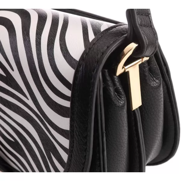 FEVERSOLE Crossbody Bag Vegan Leather Women Retro Small Saddle Satchel Shoulder Bag Tote With Long Adjustable Strap